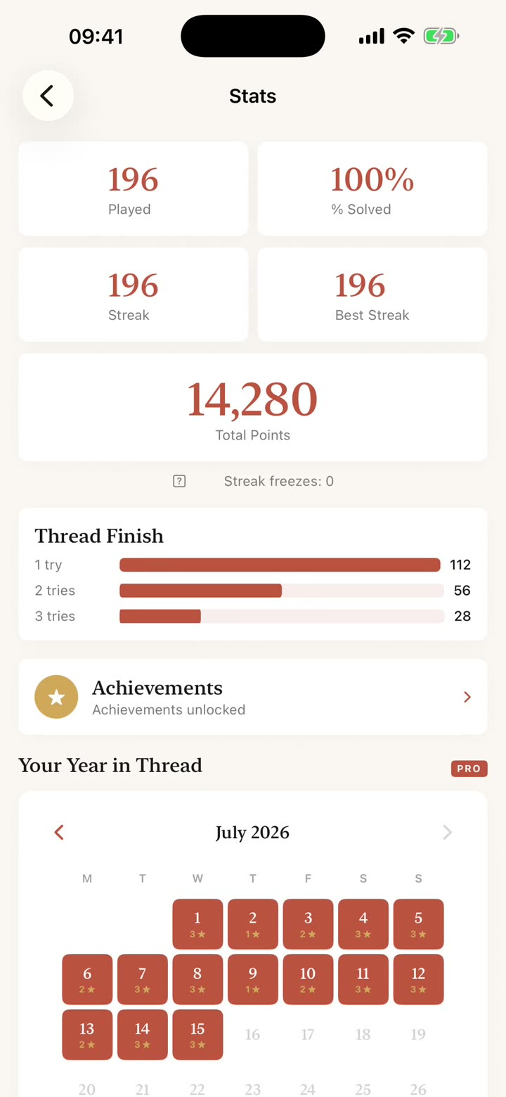 Stats and achievements — Hilo