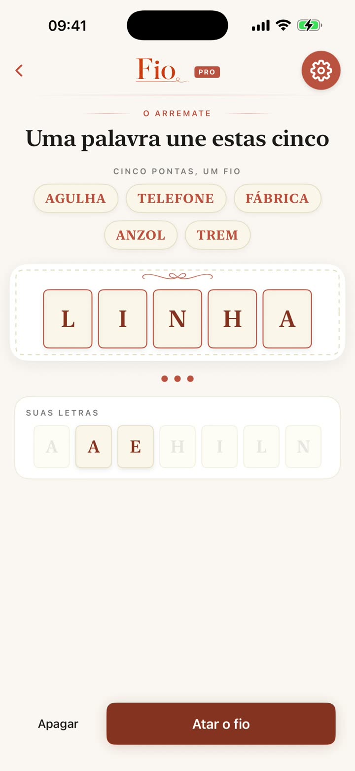 Encontre o fio — Hilo